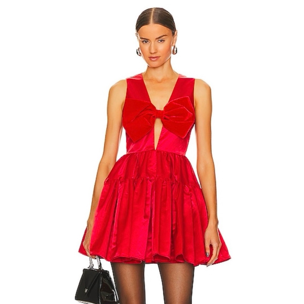 SAU LEE Emilie Bow Dress 00